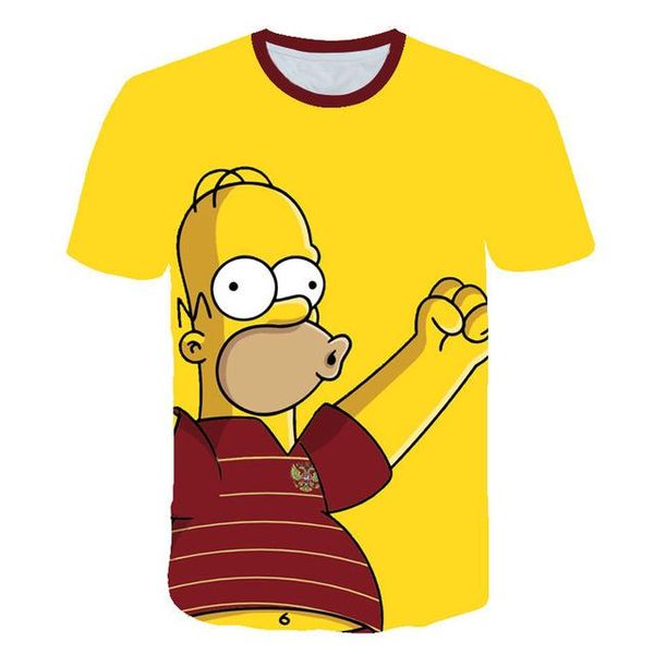 

men homer simpson and his son shorts sleeve brand clothing 3d print shirts comics graphic plus size men clothing