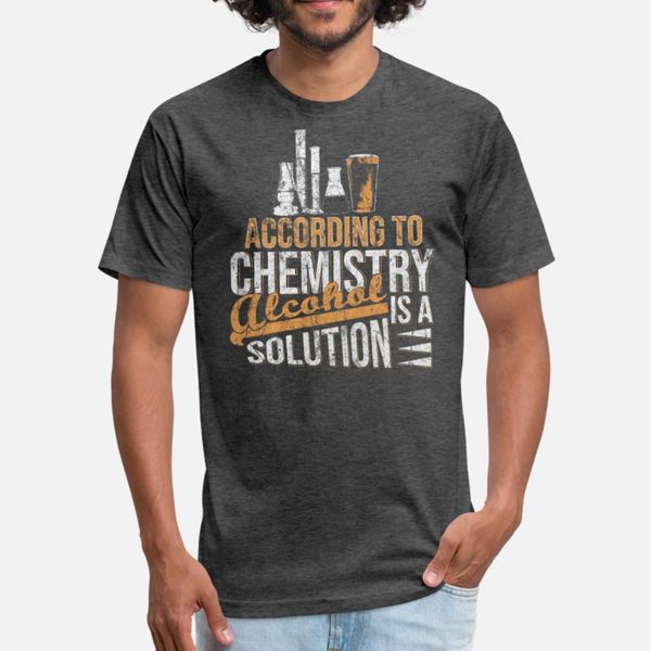 

alcohol chemistry t shirt men printing short sleeve o neck family fit comfortable spring autumn pattern shirt
