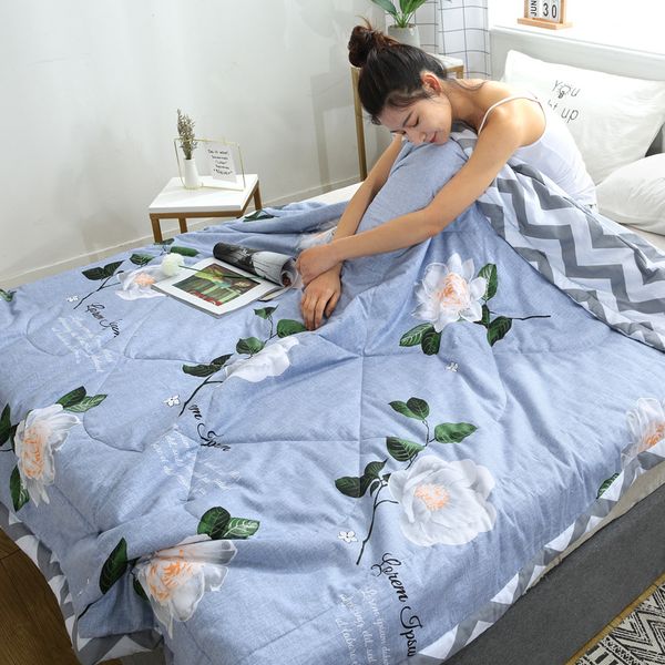 

airable cover cotton summer quilt household machine washable