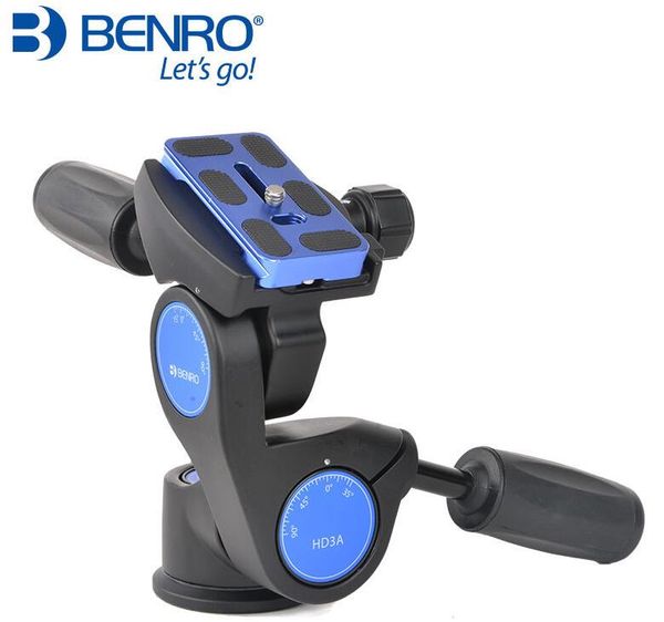 

tripod heads benro hd1a hd2a hd3a 3-way head with quick release plate