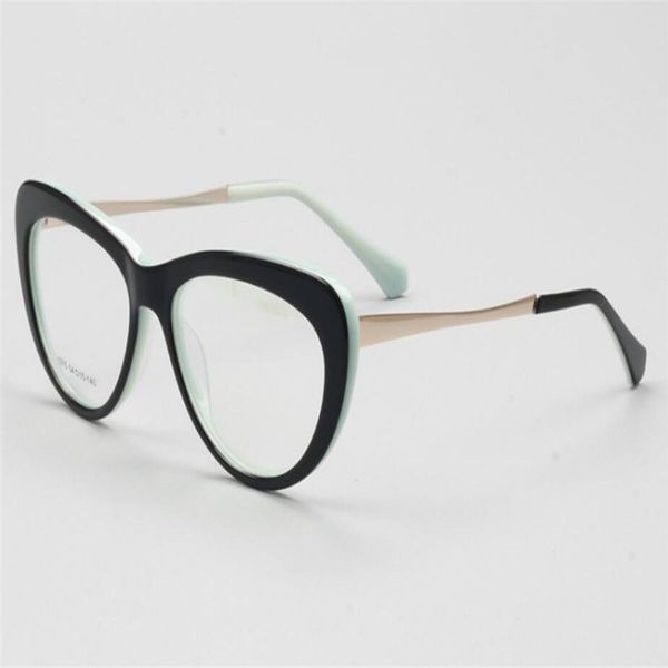 

mongoten cat eye design retro fashion acetate full rim frame progressive multi-focal lens see near far reading eyeglasses, White;black