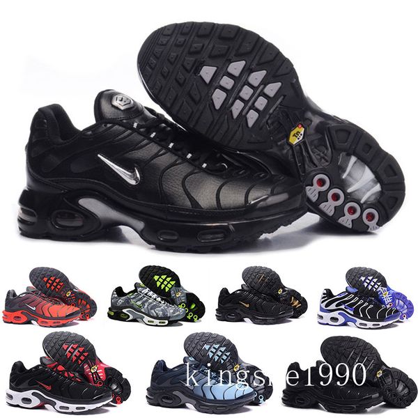 

mens airs mercurial tn running shoes fashion rainbow colorfull men designer sneakers chaussures hombre tn man sport trainers by-4l, Black