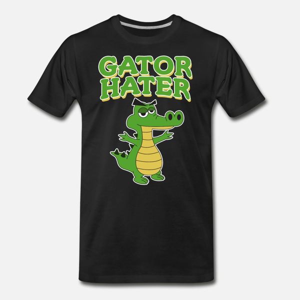 

haters gonna hate design gator hater t shirt men character tee shirt s-xxxl male cute comfortable summer style novelty shirt