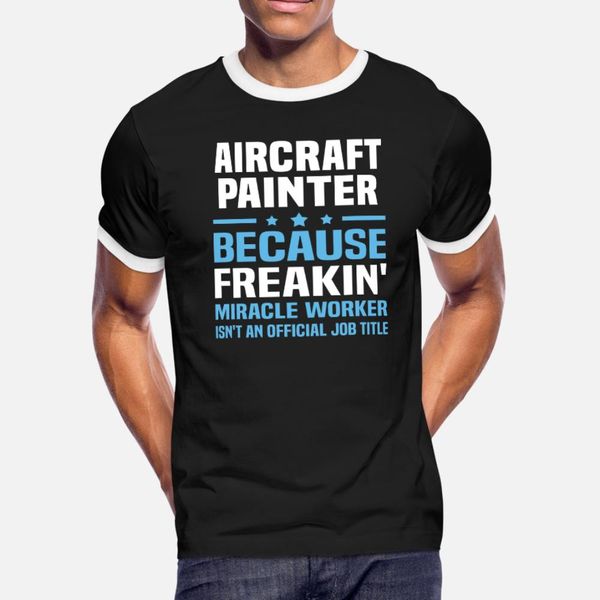 

aircraft painter t shirt men customize 100% cotton size s-3xl letters loose authentic spring autumn formal shirt