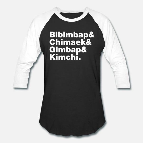 

bibimbap chimaek gimbap kimchi korean food t shirt men customized short sleeve s-xxxl standard fit basic summer style novelty shirt