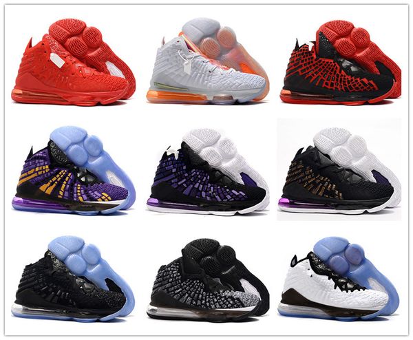 

fashion lebrons 17 future lakers eggplant oreo women basketball shoes james 17s zoom white black ladies designer sports sneakers trainers