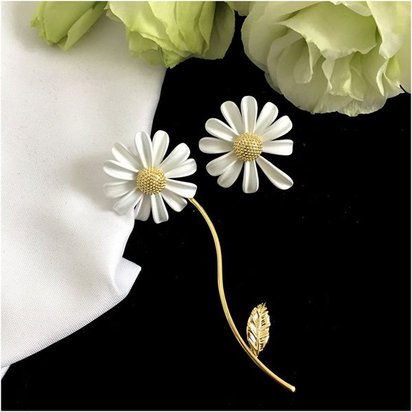 

fashion bohemian earrings sunflower print pattern dangle earring for women girl fashion party jewelry gifts with box, White