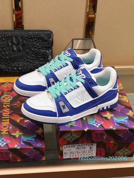 

2020 b21 fashion trend mens designer shoes leather mesh breathable comfortable outdoor shoes lace-up casual hiker shoes mens sneakers4 r06, Black