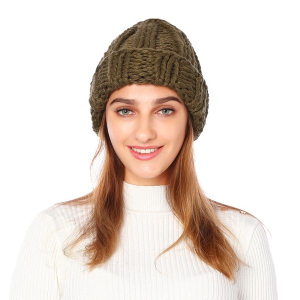 

solid color keep warm knitting women's winter hat outdoor ear protection casual tide cap beanie hat, Blue;gray