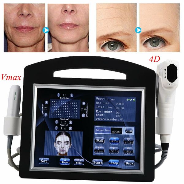2 в 1 4D 12 линий высокой интенсивности сфокусированные ультразвуковые Vmax Hifu машина удаление морщин для лица для подъемного тела для подтяжки кожи для похудения кожи