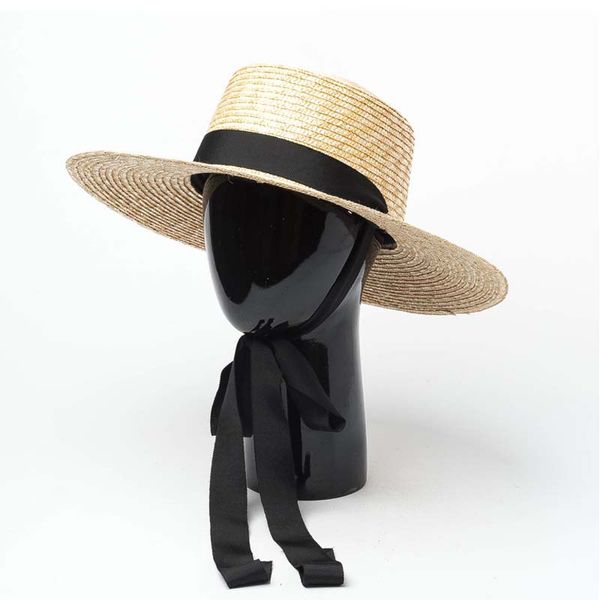 

женщины лето hat соломы пшеницы hat с защитой черный белая лента кружева tie вс уф-бич cap, Blue;gray