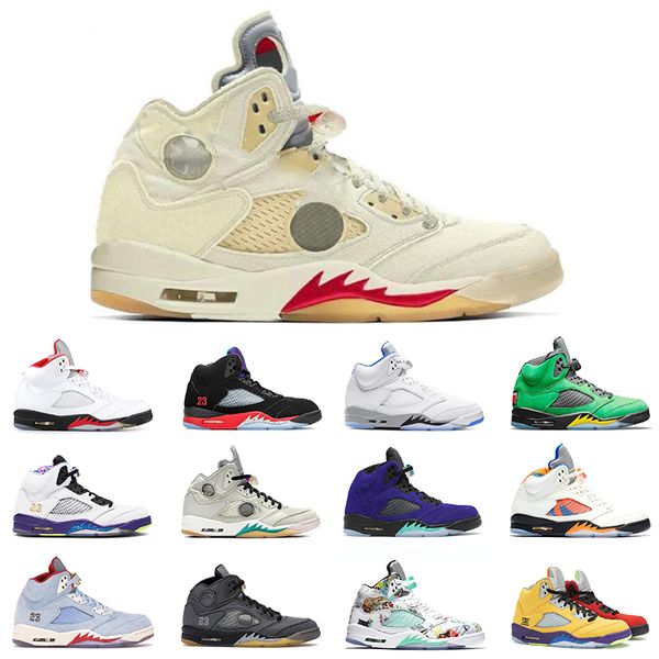 

2021 new arrival jumpman 5 sail camo premium heiress basketball 5s metellic fireld mens trainers sports sneakers size eur 36-47, White;red