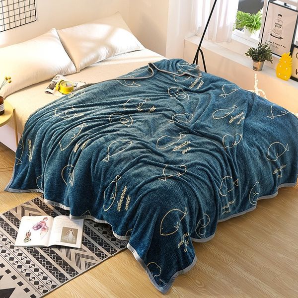

blankets thicken flannel bed sheet coral fleece air-confitioning blanket fashion ferrets velvet warm for office sleeping bedding