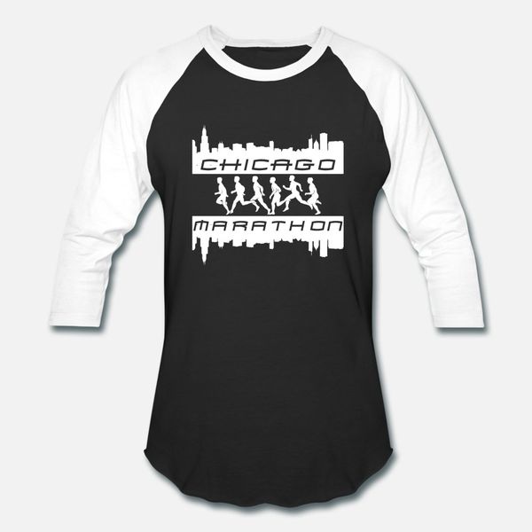 

chicago marathon 6 t shirt men customize short sleeve s-xxxl letters sunlight funny spring standard shirt