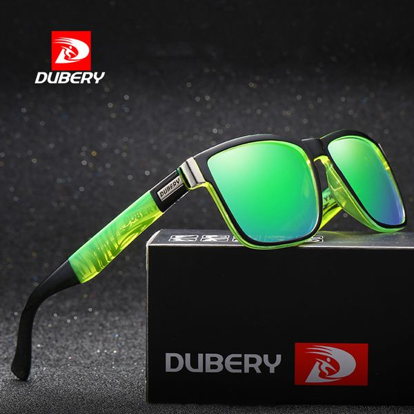 

dubery vintage sunglasses polarized for men women square sun glasses uv400, White;black