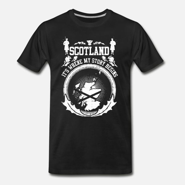 

scotland where my story begins t shirt men customize 100% cotton plus size 3xl leisure fitness funny casual summer formal shirt
