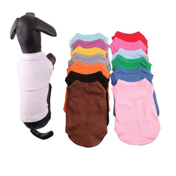 

весна лето pet хлопок футболка ins мода solid pattern шнауцеры рубашка крытый открытый дышащий bulldog tops