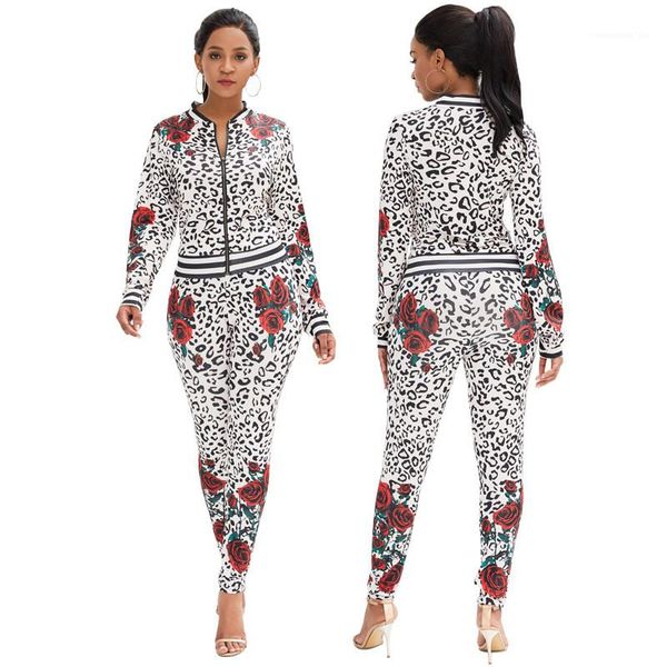 

piece set люкс с длинным рукавом кардиган из двух частей брюки повседневный женщин осень одежда женщины leopard 2, White