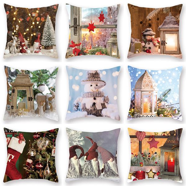 

creative christmas snowflake pillowcase print sofa bed pillow cases funny pillow cushion decorative pillowcase