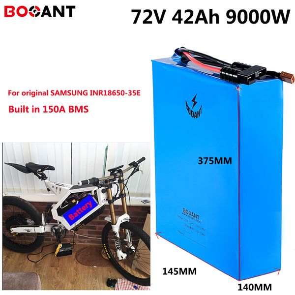 Аккумуляторная батарея 20S 72V 40Ah 5000W 9000W Snow Fat электрический велосипед для Samsung 18650 35E Ebike лития с быстрым зарядным устройством 5A