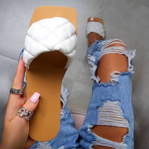

oeak women slippers fashion summer shoes for women flat sandals rubber shoes 2020 pu leather slides plus size femme slides, Black