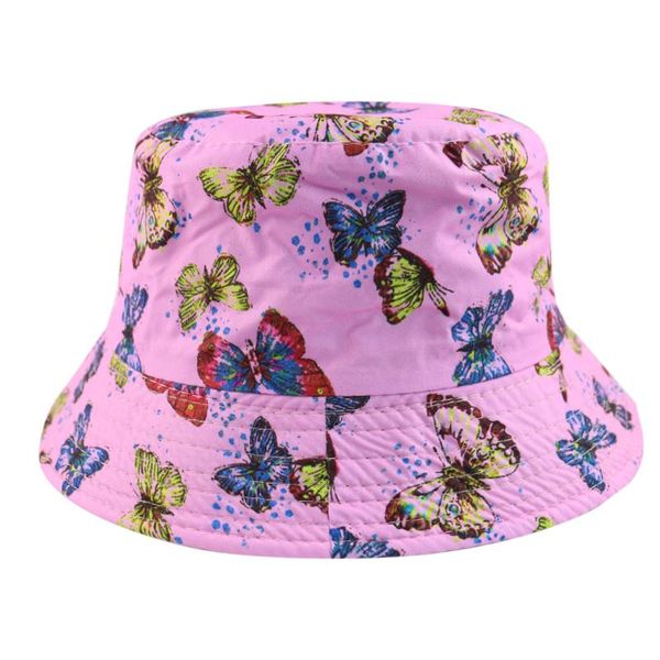 

fisherman sun print caps butterfly women foxmother hats y new fashion pink bucket kkiny zhjoutdoorsport, Black;white