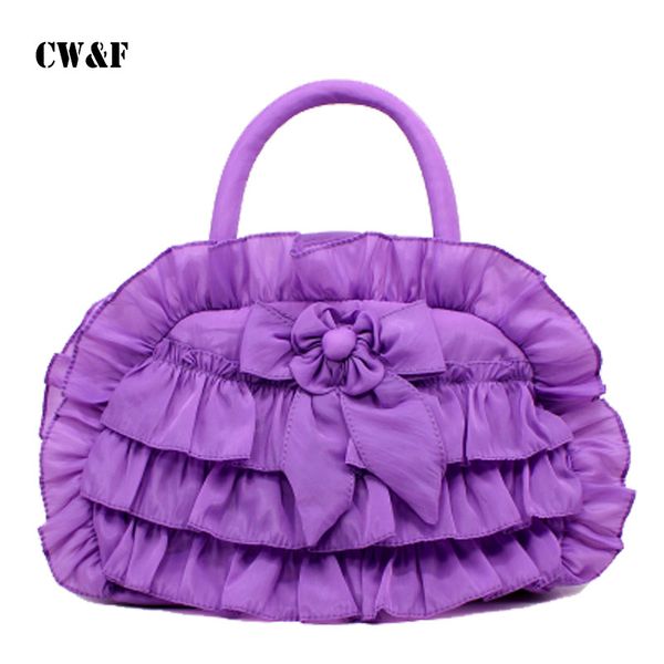 

girls summer new handbag bag korean wild solid color princess lace cloth bag
