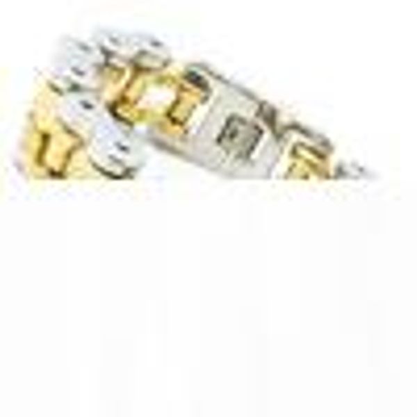 

194g heavy 18k golden bicycle chain cool man bracelet 316l stainless steel biker style design bracelet, Golden;silver