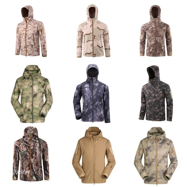

2020 autumn army camouflage jackets mens hooded jacket windbreaker wear both sides fashion coats campera hombre clothes#628, Black;brown