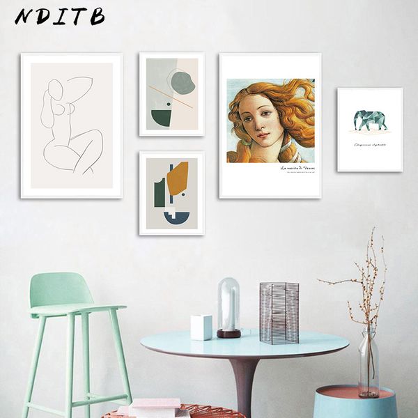 

abstract canvas wall art print nordic poster painting decorative picture modern living room decoration scandinavian home decor