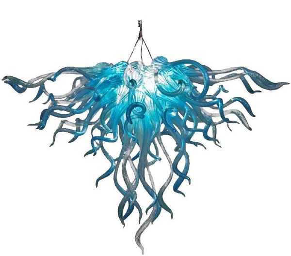 

blue art glass chandelier lighting moroccan light foyer g9 hand blown glass crystal chandelier with led bulbs ing