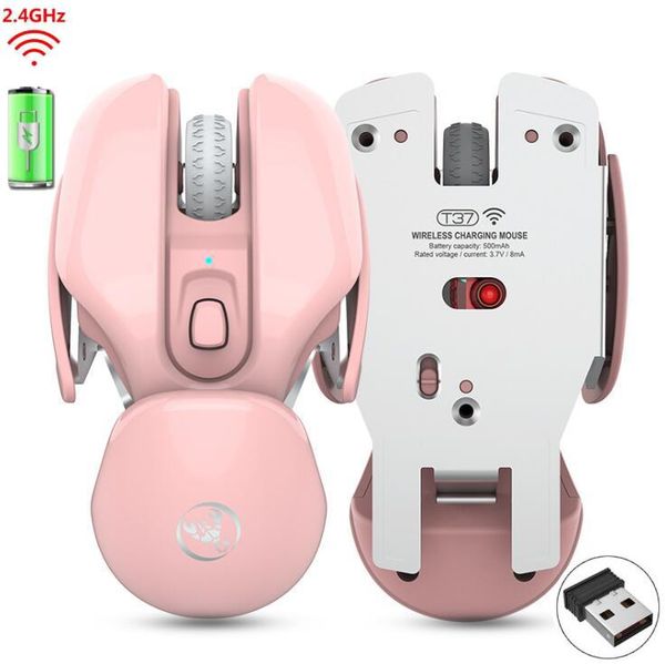 

cgjxs50pcs 2 .4g fashion creative wireless mouse charging for deskcomputer notebook tablet pc window android ios tv office supplies dhl