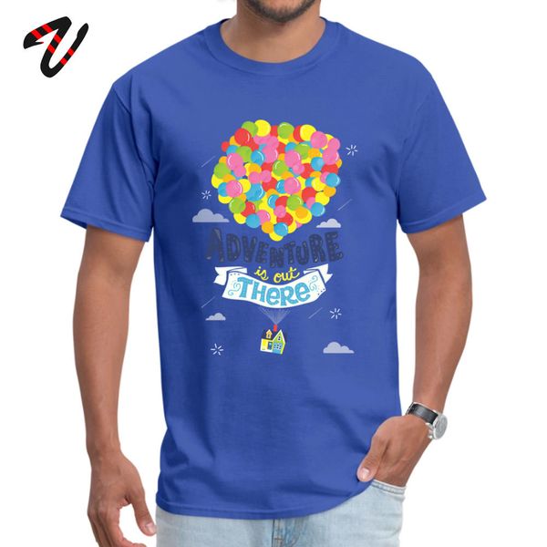 

пара футболки на заказ мужчин tshirt приключение out там balloon версия для печати мужские футболки прекрасный мультфильм топы тис хлопок тк