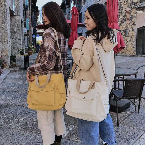 

women bags ladies canvas large capacity tote casual shoulder bag handbag student shopping bag