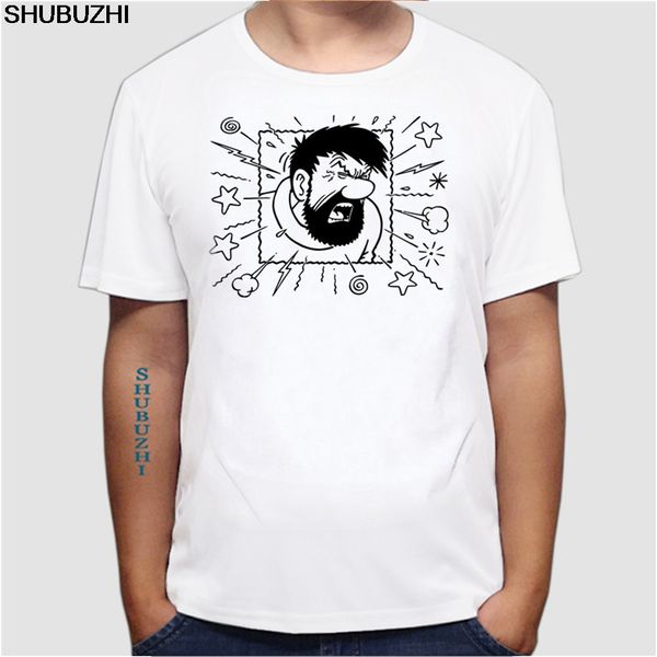 

the adventures of tintin t-shirt cotton lycra fashion brand t shirt men new euro size