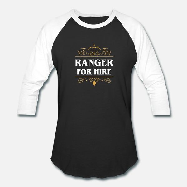 

ranger for hire tablerpg classes t shirt men character 100% cotton size s-3xl unique crazy funny spring autumn cool shirt