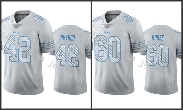 

buffalo bills white 42 patrick dimarco 60 mitch morse white nfl men women youthjersey, Black;red