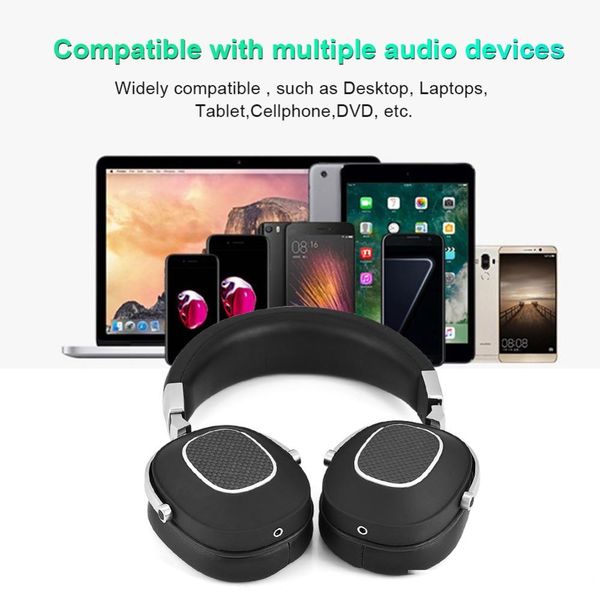 

wired headphones on-ear hifi headsets stereo deep bass over head earphones