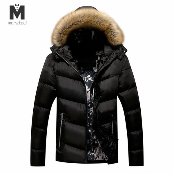

drop shipping 2020 -25 'c winter jacket men 2020 new parka coat men down keep warm fashion, Black