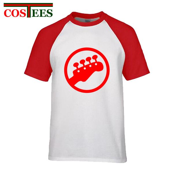 

2018 vestido verano minimal logo of an electrical guitar t shirts men music t-shirt hombre casual classic hip hop tees camisetas