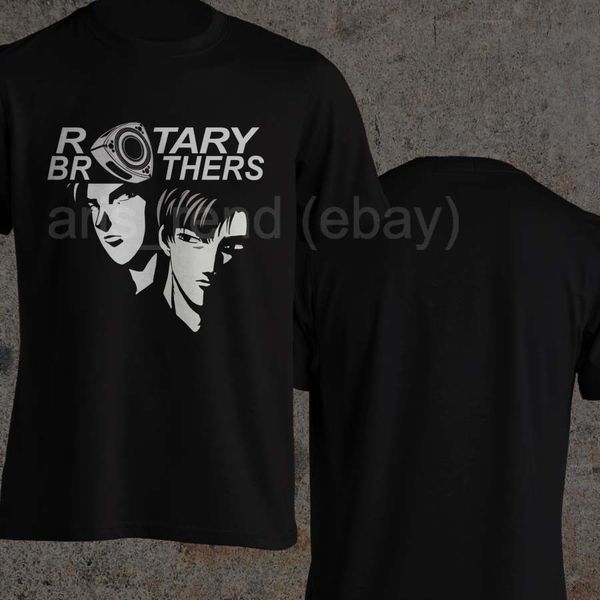 

rotary brothers t-shirt initial d red suns akagi ryosuke and keisuke takahashi men 2019 new print men summer awesome t shirt