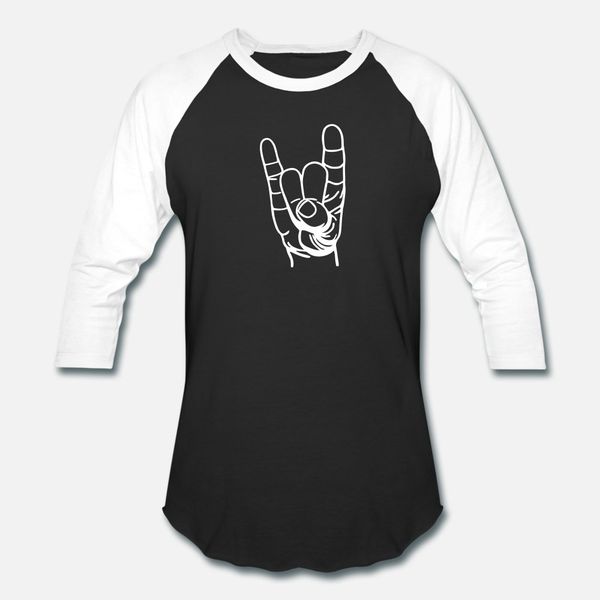 

metal hand devil fingers t shirt men fit tee shirt round neck trend fit humor summer style pattern shirt