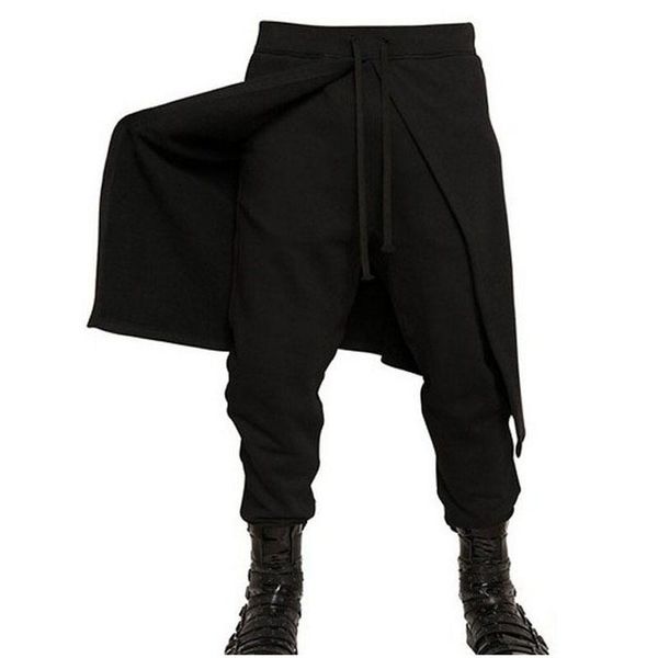 

men's pants men - arrival black tide casual fast costumes harem nightclub hairstylist #1869796