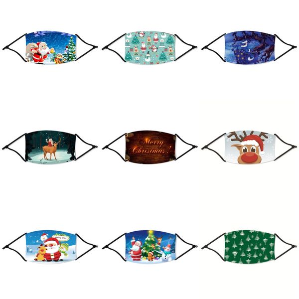

dustproof mouth face christmas mask 14styles cartoon usa womenmuffle face mouth christmas masks black creative reusable washable christma#73
