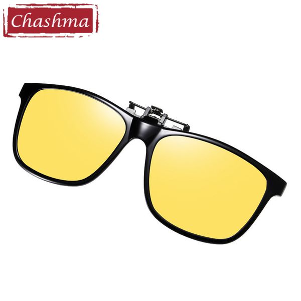 

night driving yellow lenses sunglasses clips mirror lenses coated uv 400 sun glasses clip on prescription frame, White;black