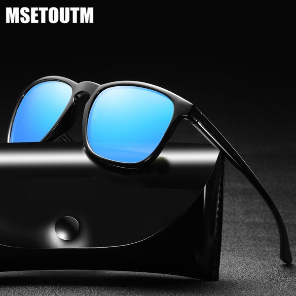 

2020 msetoutm polarized sunglasses uv400 fashion dazzle color driver classic metal brand designer retro luxury, White;black