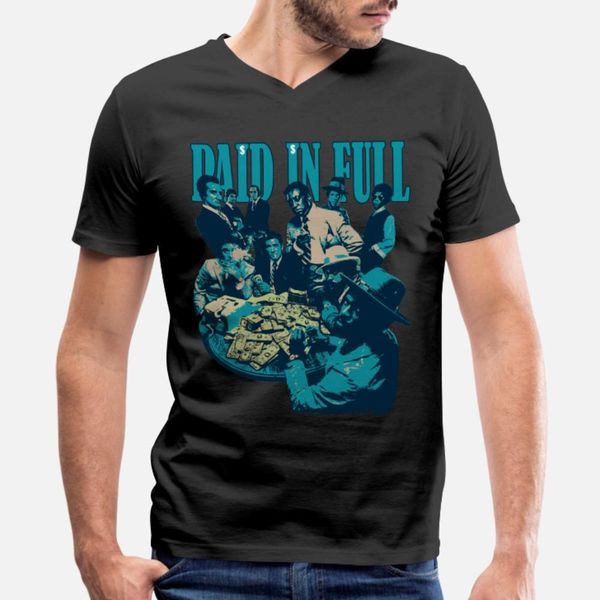 

paid in full t shirt men printed tee shirt o-neck leisure fitness comical spring autumn original shirt