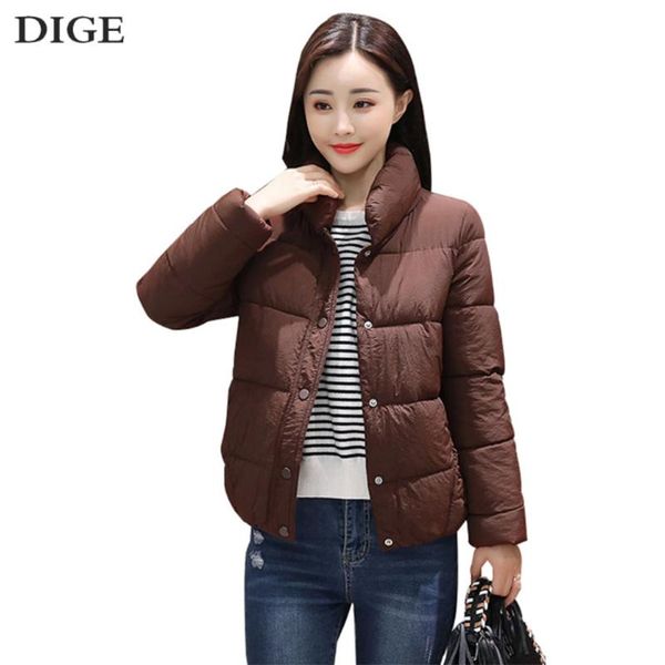 

new autumn winter light down jackets women solid long sleeve warm coats chic parkas high-quality fitness down jackets female, Black
