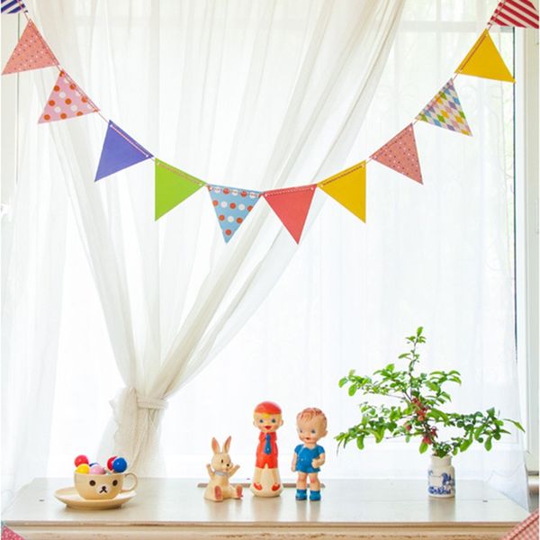 

pony department store polka dot love triangle paper color flag holiday party paper decorations colorful flag ornaments accessories qlsh4 ql