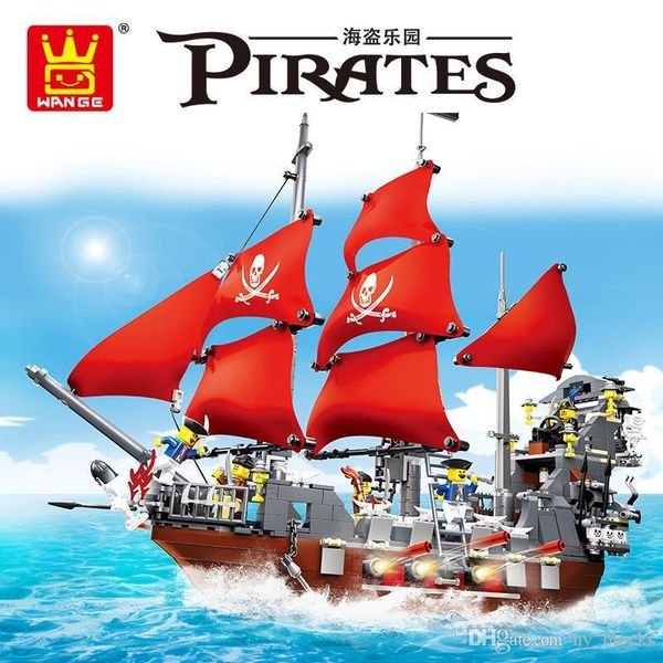 

1123pcs small particle building blocks black beard ship cute pirate action figure assembly toys kids intelligence gift 01